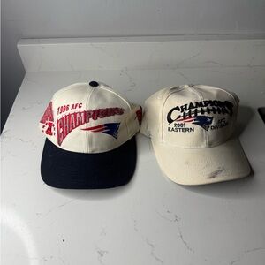 Vintage Patriots AFC Champions Caps